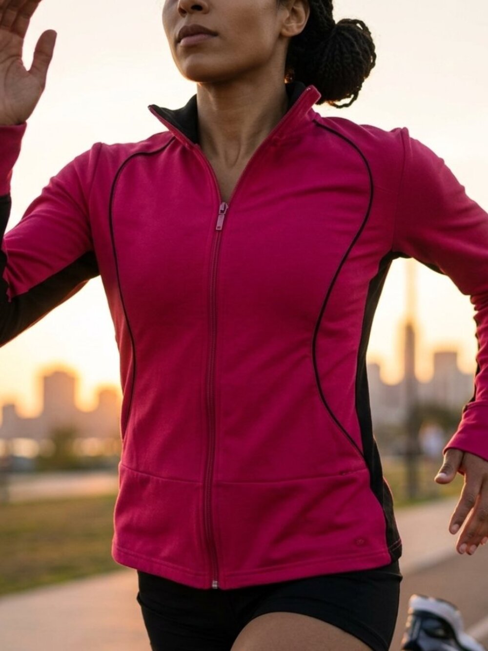 Pink Athletic Works Track Jacket